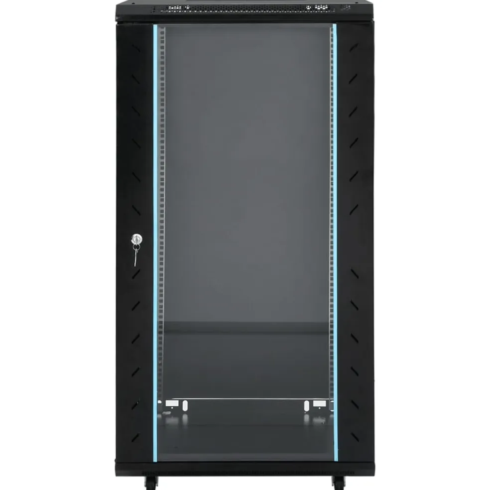 vidaXL Netwerkkast 22U 19" IP20 60x60x120 cm zwart