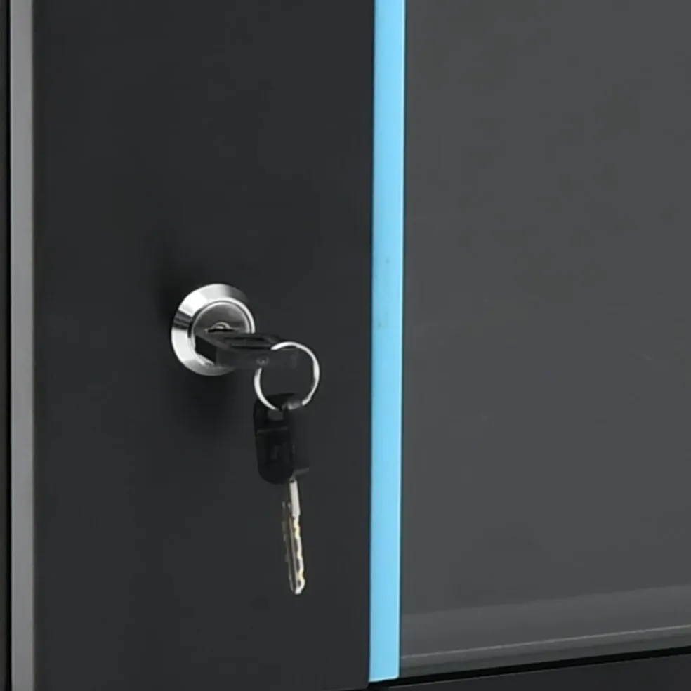 vidaXL Netwerkkast voor aan de muur 9U 19" IP20 600x450x510 mm