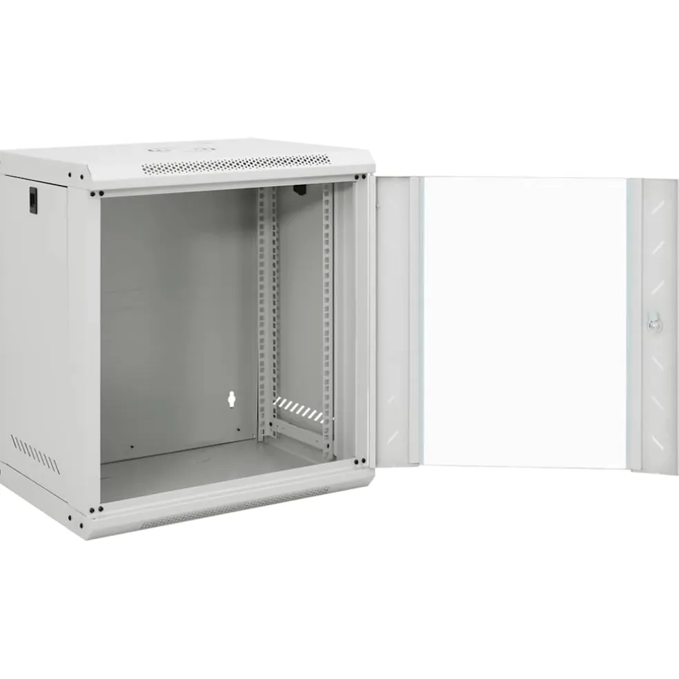 vidaXL Netwerkkast wandgemonteerd 12U 19" IP20 53x40x60 cm