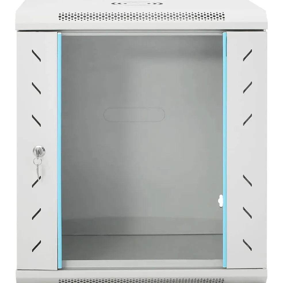 vidaXL Netwerkkast wandgemonteerd 12U 19" IP20 53x40x60 cm