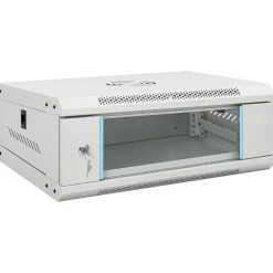 vidaXL Netwerkkast wandgemonteerd 4U 19" IP20 53x40x21 cm