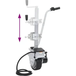vidaXL Neuswiel gemotoriseerd 12 V 350 W aluminium