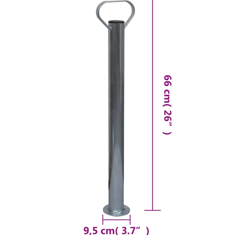 vidaXL Neuswiel met 2 staanders en 2 spanklemmen 60 mm