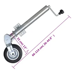 vidaXL Neuswiel met 2 staanders en 2 spanklemmen 60 mm