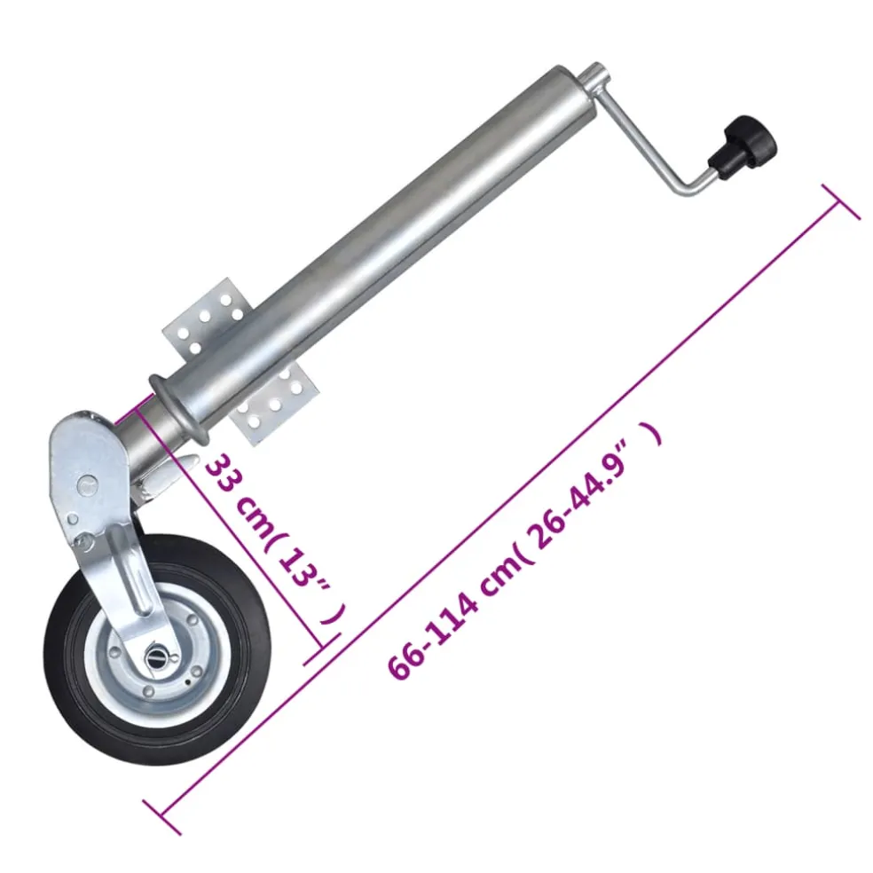 vidaXL Neuswiel met 2 staanders en 2 spanklemmen 60 mm