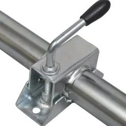 vidaXL Neuswiel met 2 steunbuizen en 3 klemmen 48 mm