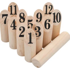 vidaXL Nummer Kubb spelset hout