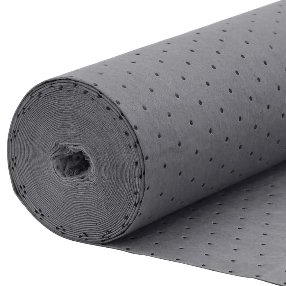 vidaXL Olie-absorberende pad 40x1000 cm grijs