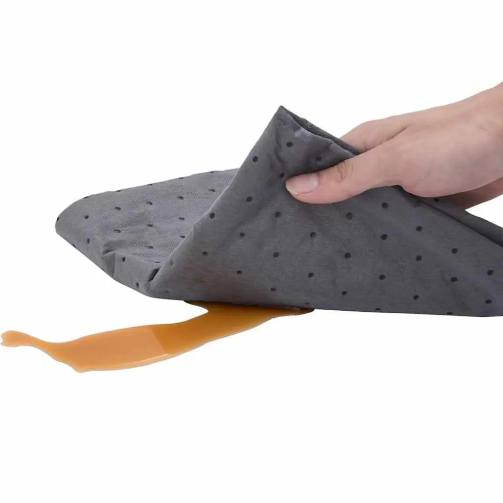 vidaXL Olie-absorberende pad 40x1000 cm grijs