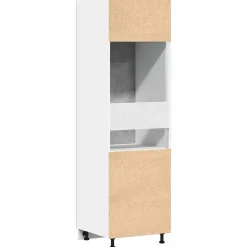 vidaXL Ombouwkast voor koelkast Lyon 60x57x207 cm bewerkt hout betongrijs