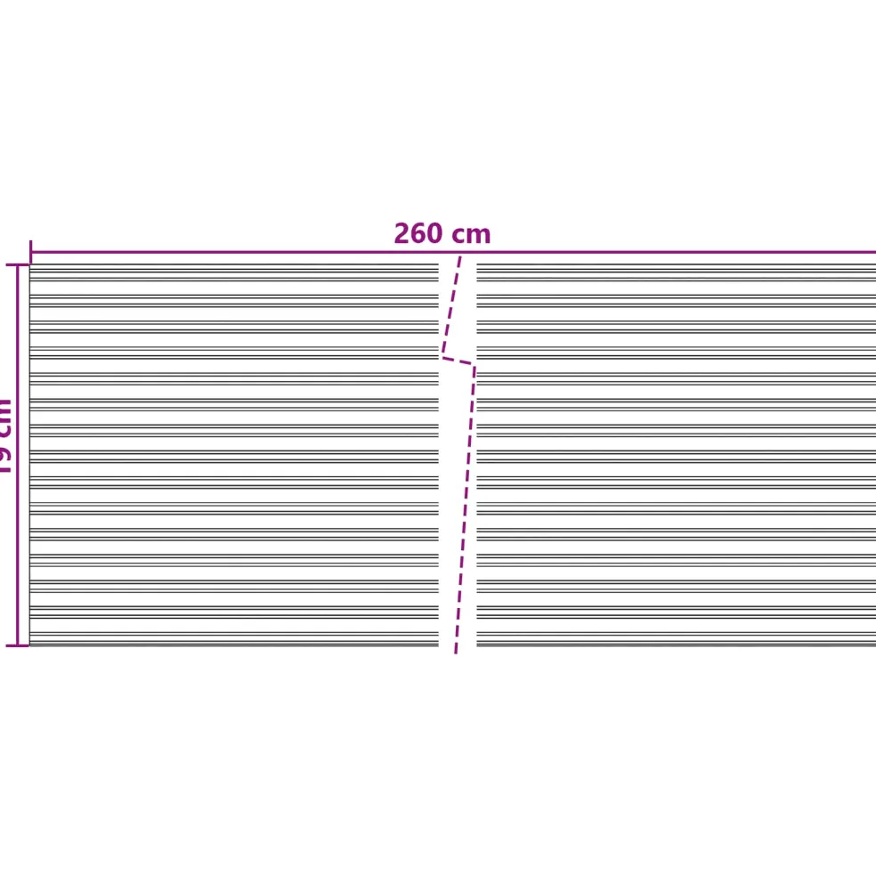 vidaXL Omheiningsprivacy tape (Geen andere accessoires) 260 x 19 cm