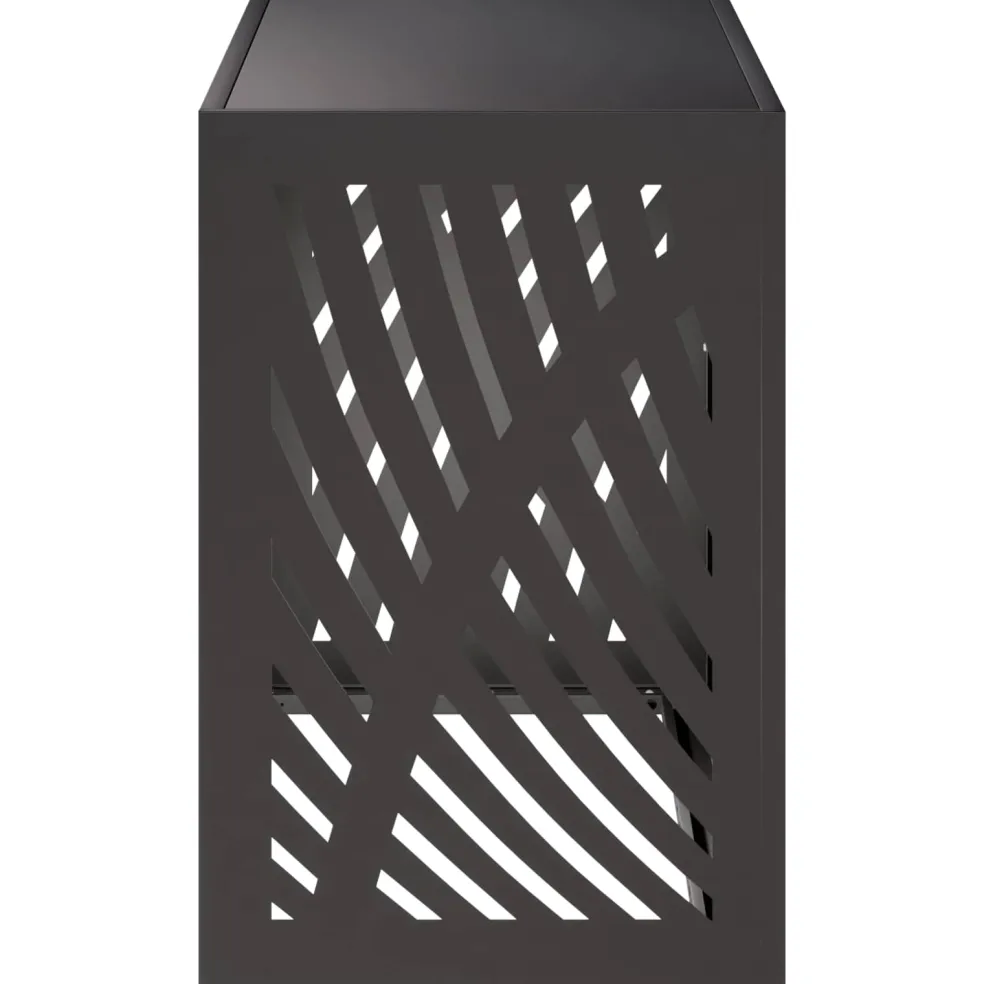 vidaXL Omkasting voor airconditioner Zwart 90 x 40 x 60 cm Staal