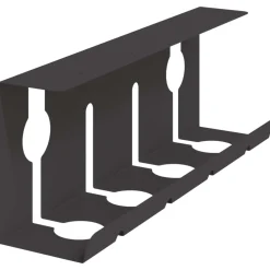 vidaXL Onder bureaublad kabelmanagement tray 2 st Zwart