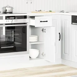 vidaXL Onderkast Kalmar bewerkt hout wit