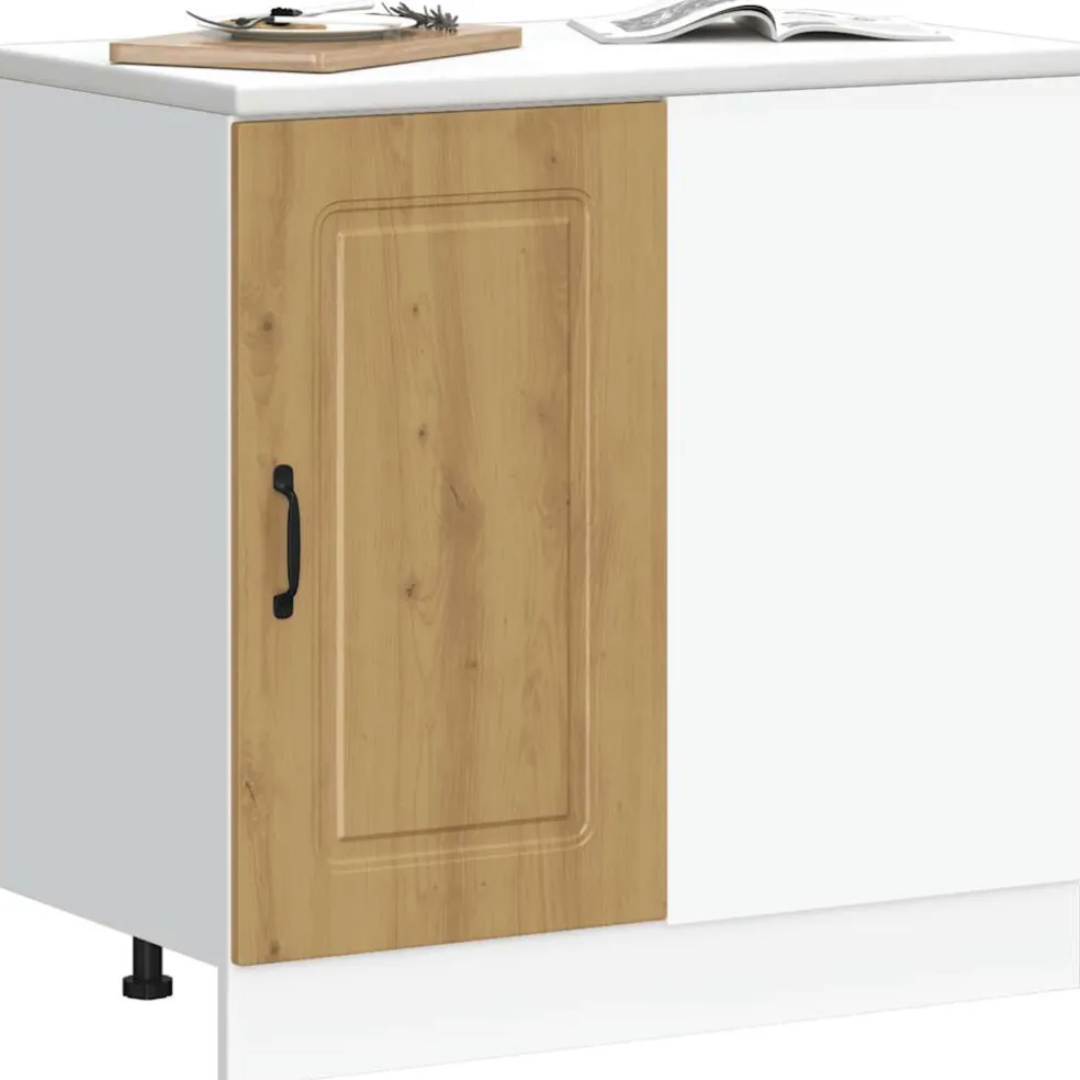 vidaXL Onderkast Kalmar bewerkt hout artisanaal eikenkleur