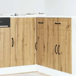 vidaXL Onderkast Kalmar bewerkt hout artisanaal eikenkleur