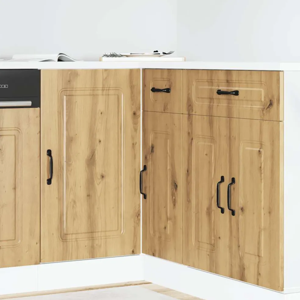vidaXL Onderkast Kalmar bewerkt hout artisanaal eikenkleur