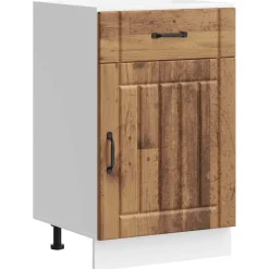 vidaXL Onderkast Lucca bewerkt hout oud houtkleurig