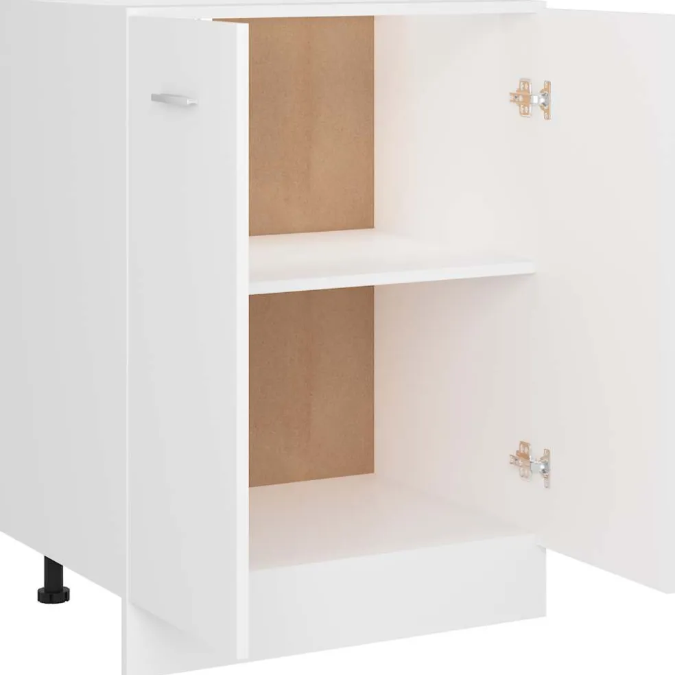 vidaXL Onderkast Lyon 60x46x81,5 cm bewerkt hout wit