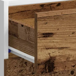 vidaXL Onderkast Lyon 40x46x81,5 cm bewerkt hout oud houtkleurig