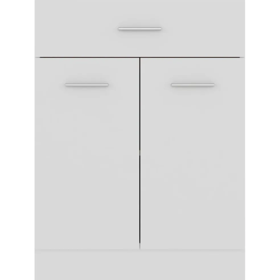vidaXL Onderkast met lade Lyon 60x46x81,5 cm bewerkt hout wit