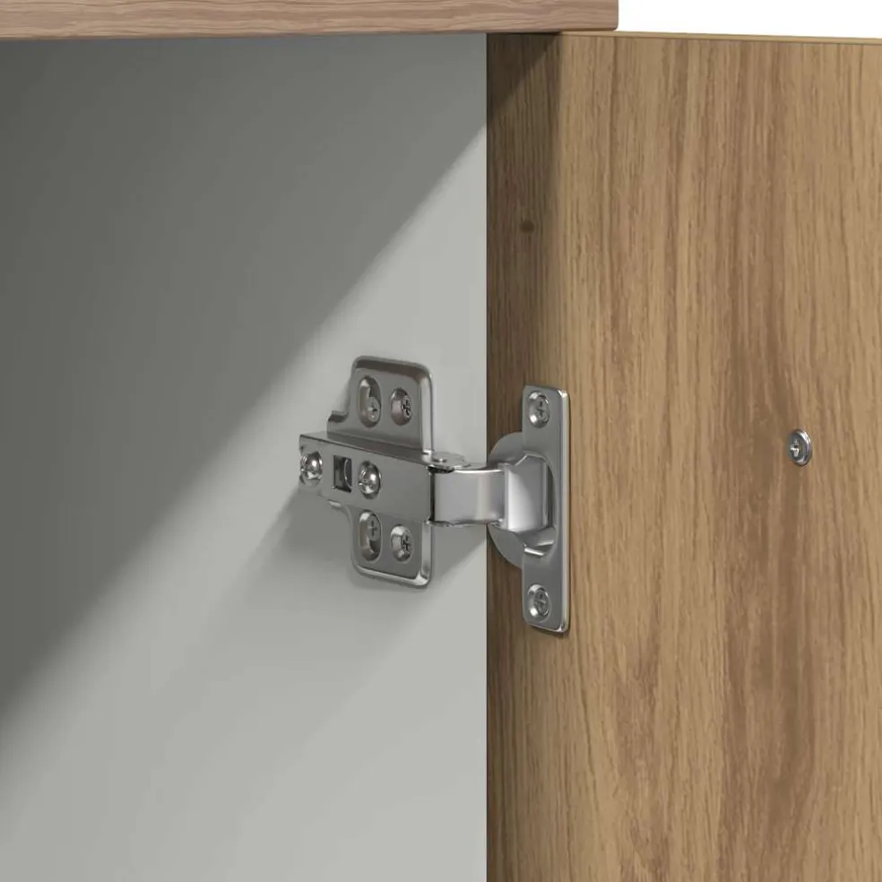 vidaXL Onderkast met lade Lyon 30x46x81,5 cm bewerkt hout artisanaal eiken