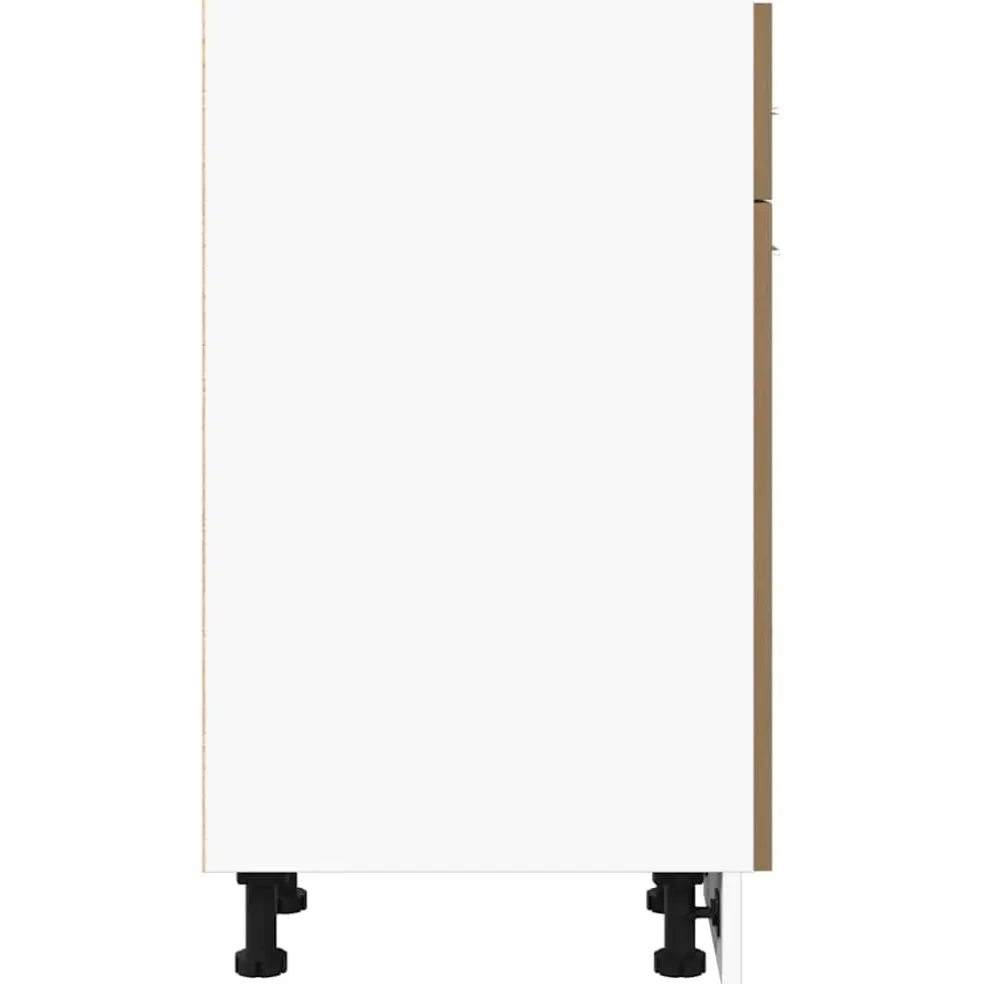 vidaXL Onderkast met lade Lyon 30x46x81,5 cm bewerkt hout artisanaal eiken