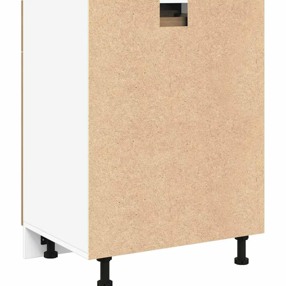 vidaXL Onderkast met lade Lyon 60x46x81,5 cm bewerkt hout artisanaal eiken