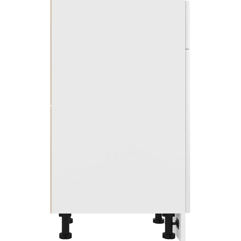 vidaXL Onderkast met lade Lyon 50x46x81,5 cm bewerkt hout wit