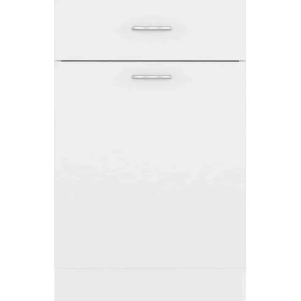 vidaXL Onderkast met lade Lyon 50x46x81,5 cm bewerkt hout wit