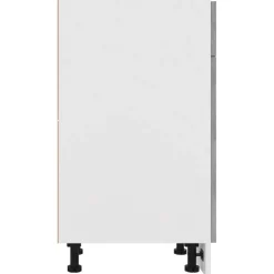 vidaXL Onderkast met lade Lyon 30x46x81,5 cm bewerkt hout betongrijs