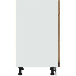 vidaXL Onderkast met lade Lyon 30x46x81,5 cm bewerkt hout oud houtkleurig