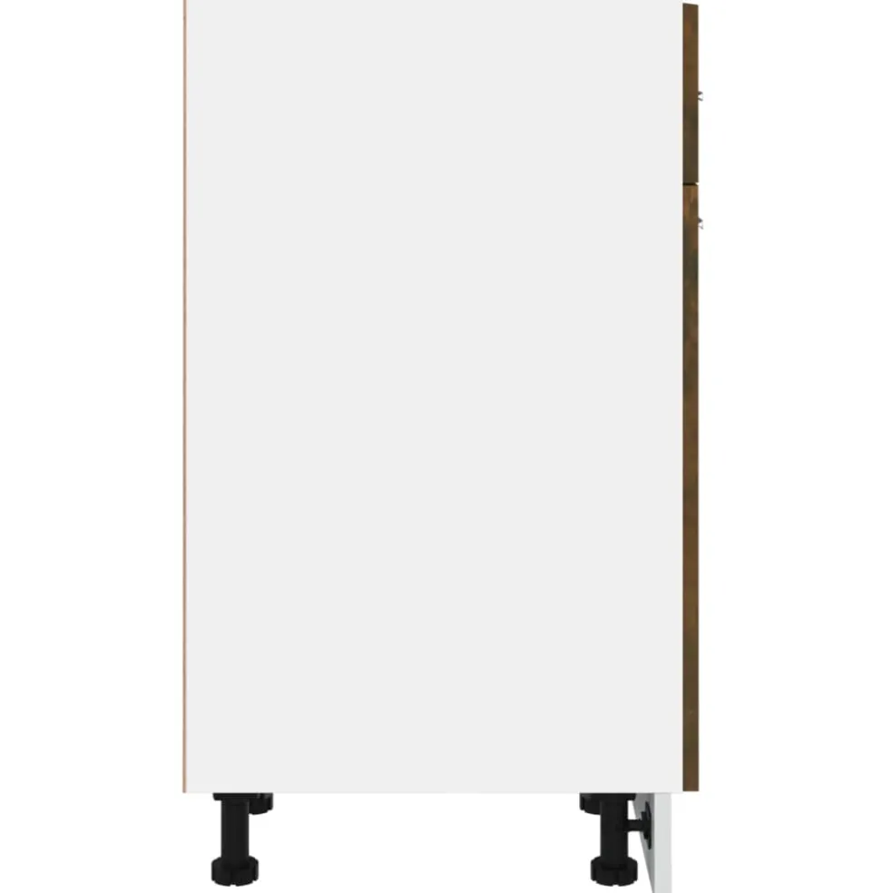 vidaXL Onderkast met lade Lyon 30x46x81,5 cm bewerkt hout gerookt eiken