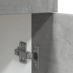vidaXL Onderkast met lade Lyon 60x46x81,5 cm bewerkt hout betongrijs