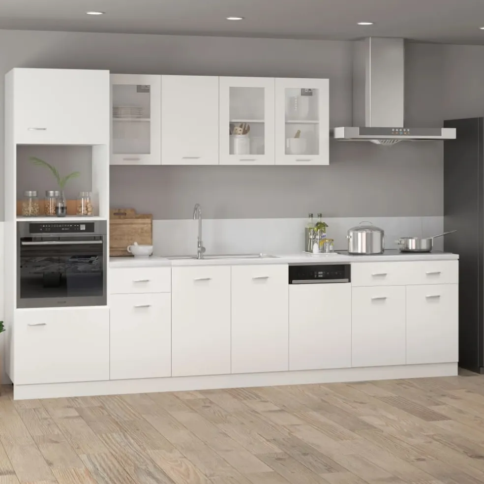 vidaXL Onderkast met lade Lyon 80x46x81,5 cm bewerkt hout wit