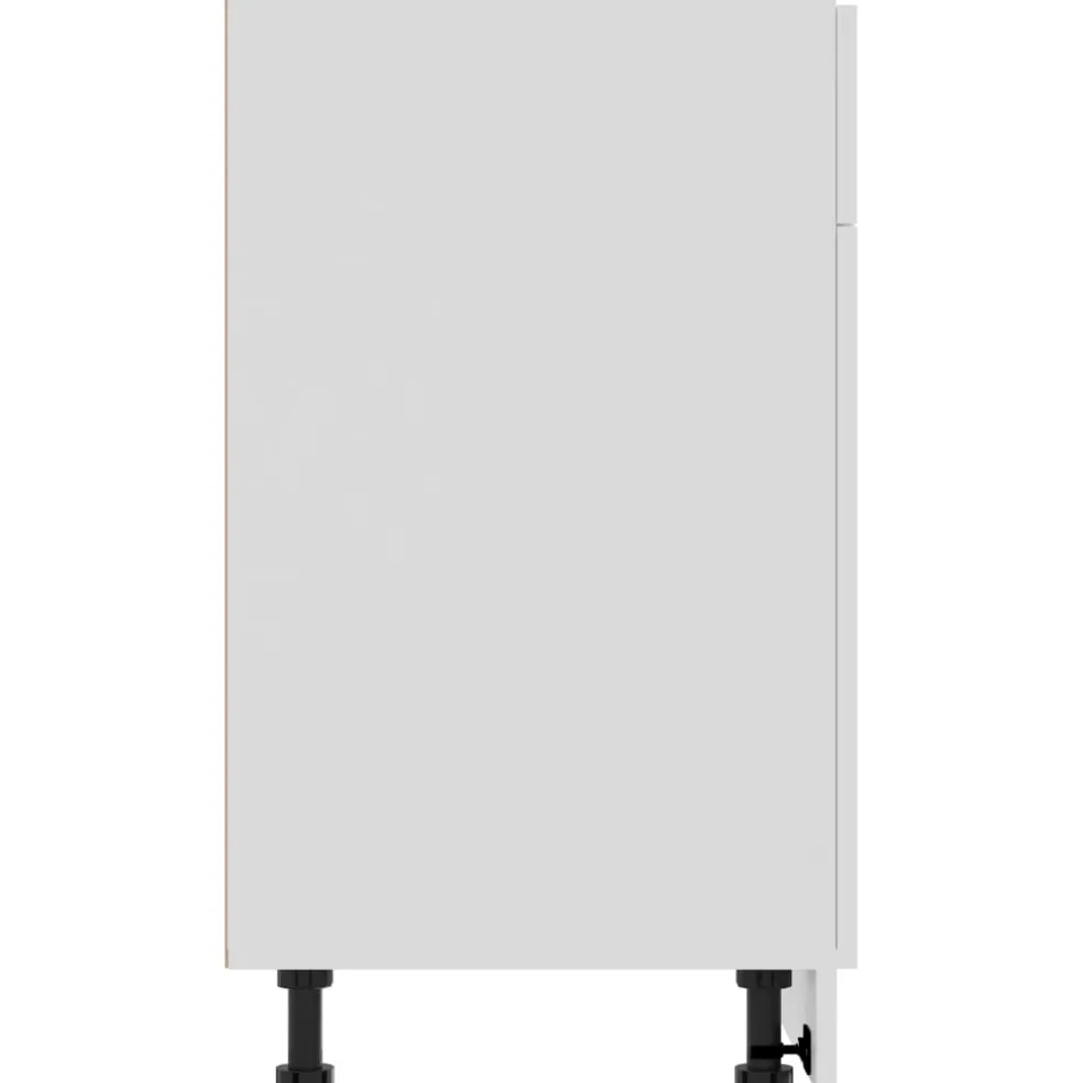 vidaXL Onderkast met lade Lyon 80x46x81,5 cm bewerkt hout wit