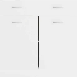 vidaXL Onderkast met lade Lyon 80x46x81,5 cm bewerkt hout wit