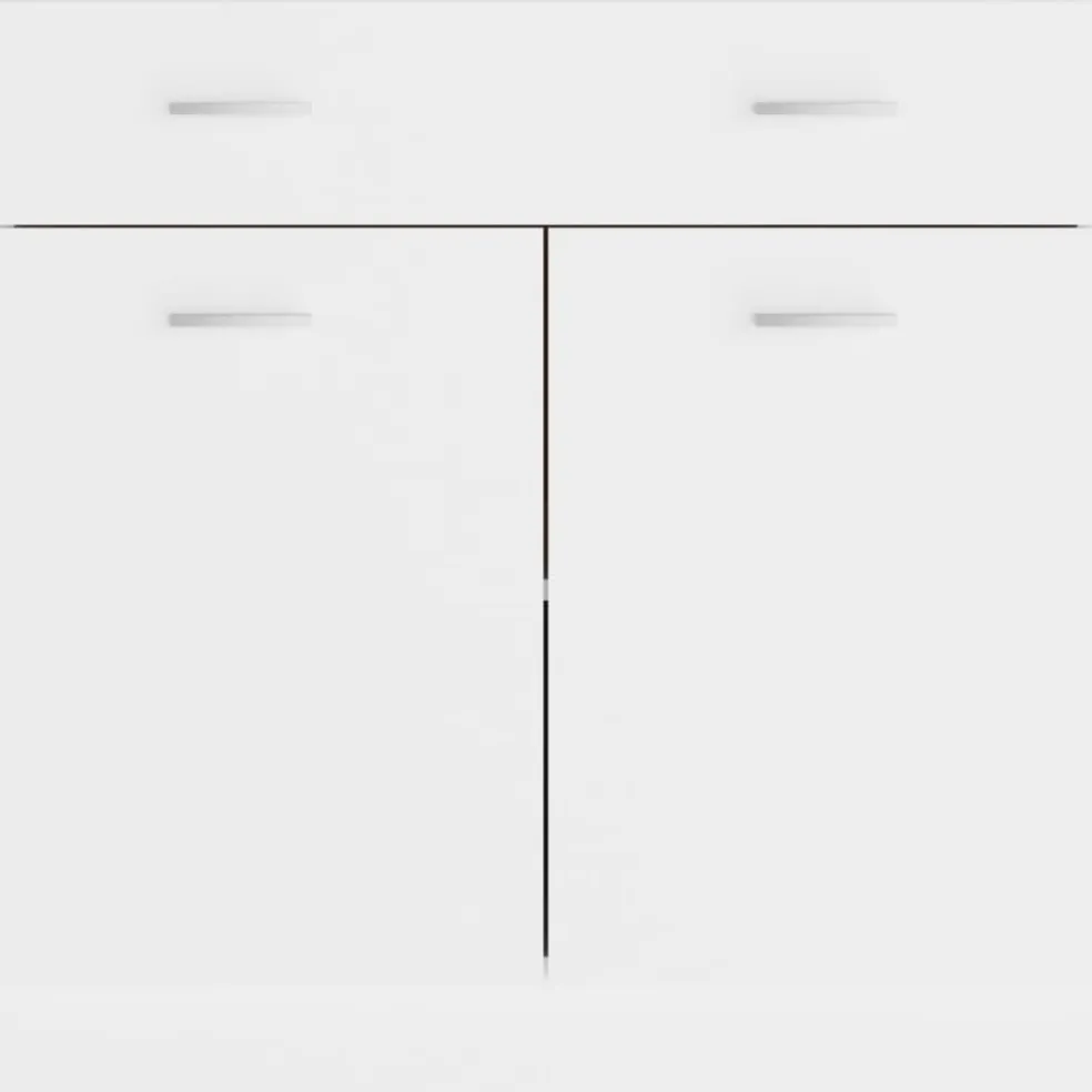 vidaXL Onderkast met lade Lyon 80x46x81,5 cm bewerkt hout wit