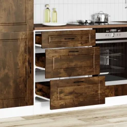 vidaXL Onderkast Porto bewerkt hout gerookt eikenkleurig