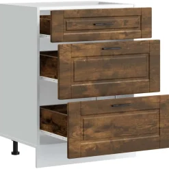 vidaXL Onderkast Porto bewerkt hout gerookt eikenkleurig