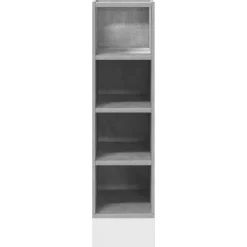 vidaXL Onderkast Riga 20x44,5x81,5 cm bewerkt hout betongrijs