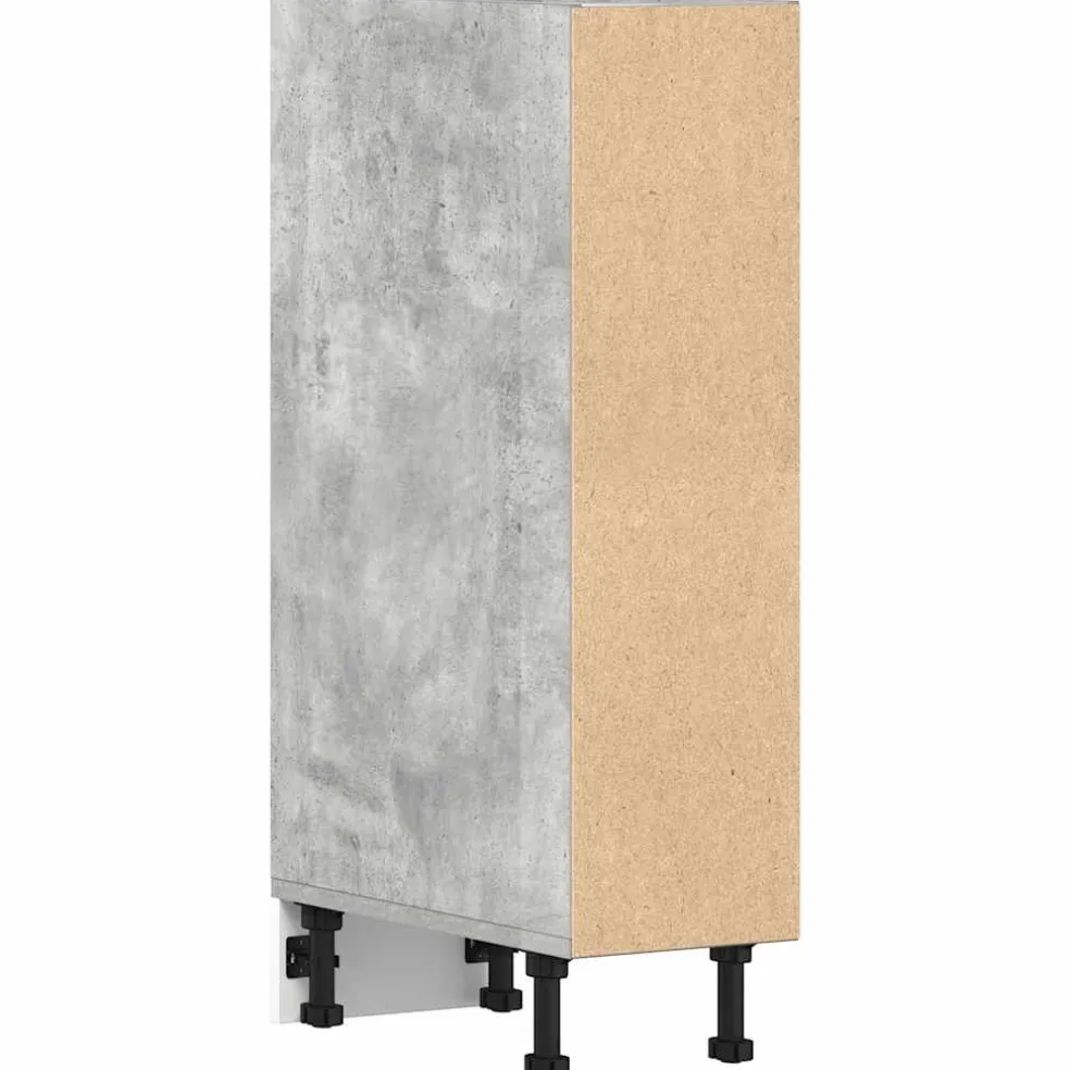 vidaXL Onderkast Riga 20x44,5x81,5 cm bewerkt hout betongrijs