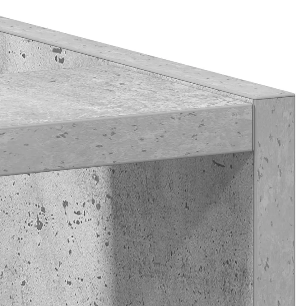 vidaXL Onderkast Riga 20x44,5x81,5 cm bewerkt hout betongrijs