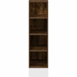 vidaXL Onderkast Riga 20x44,5x81,5 cm bewerkt hout gerookt eikenkleurig
