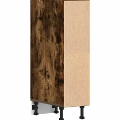 vidaXL Onderkast Riga 20x44,5x81,5 cm bewerkt hout gerookt eikenkleurig