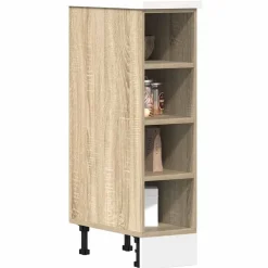 vidaXL Onderkast 20x44,5x81,5 cm bewerkt hout sonoma eikenkleurig