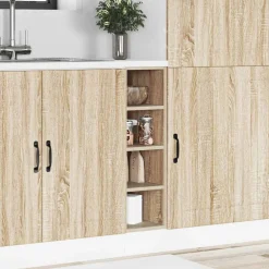 vidaXL Onderkast 20x44,5x81,5 cm bewerkt hout sonoma eikenkleurig