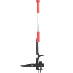 vidaXL Onkruidsteker 99,5 cm geanodiseerd aluminium rood en zilver