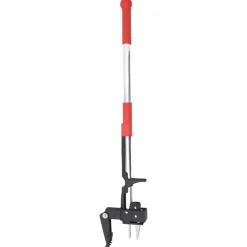 vidaXL Onkruidsteker 99,5 cm geanodiseerd aluminium rood en zilver