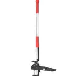 vidaXL Onkruidsteker 99,5 cm geanodiseerd aluminium rood en zilver